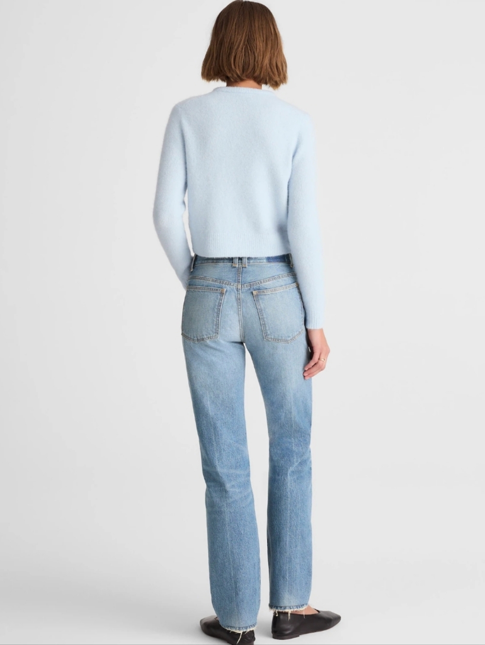 Madewell Alexa Chung for Madewell Franny Straight Jean in Oakwick Wash - Picture 4 of 10